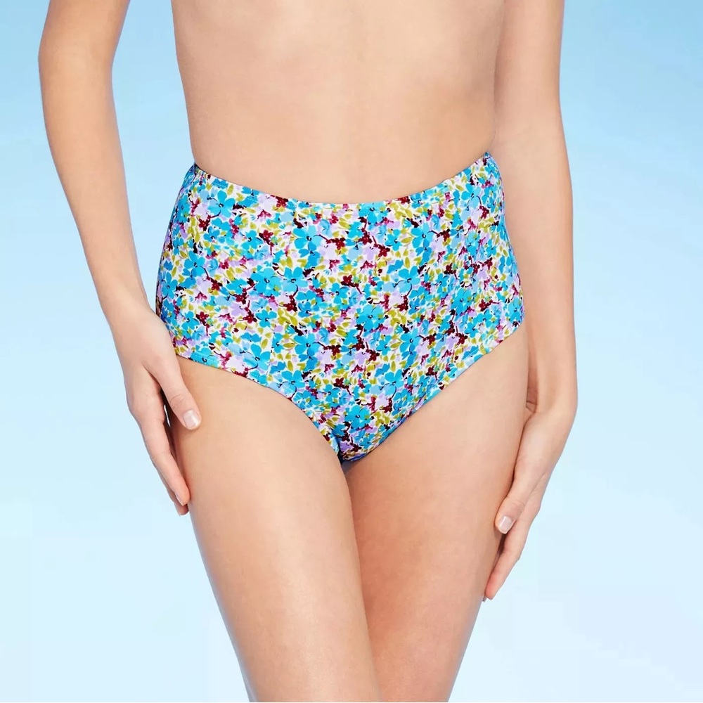 Juniors' Retro High Waist Bikini Bottom - Xhilaration